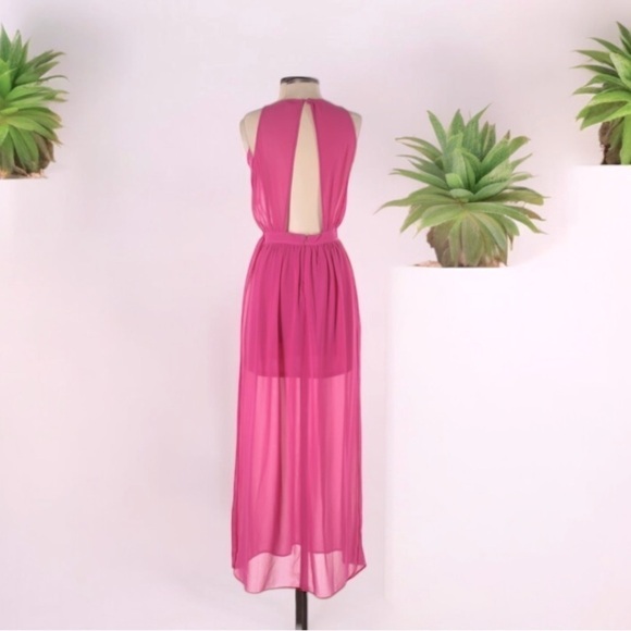 XXI Exclusive Sheer Maxi Dress | SIZE S - Picture 3 of 9